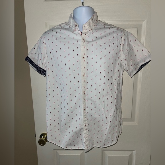 Denim & Flower by Ricky Singh button down shirt - size M - Picture 1 of 8